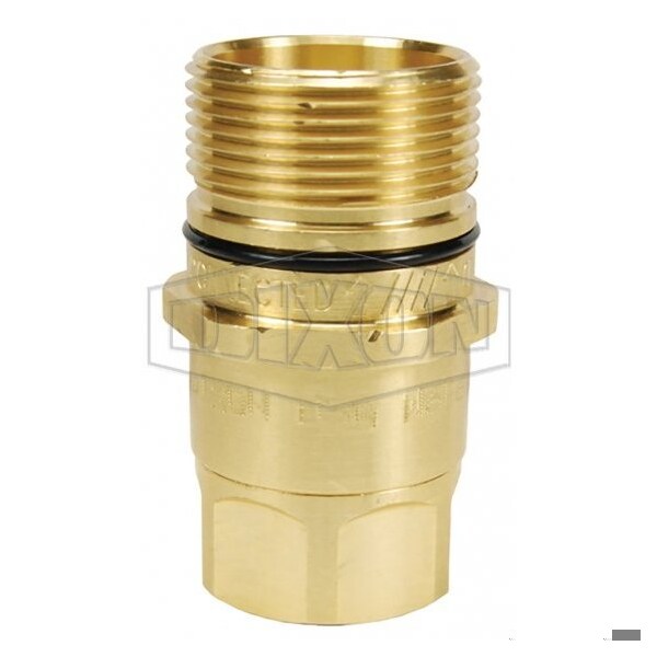 DQC W Wingstyle Interchange Female Plug, 1/4-18 Nominal, Female NPTF, Brass